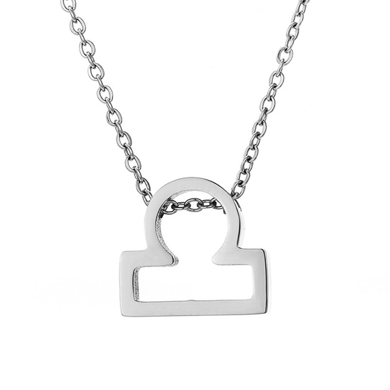 Stainless Steel Titanium Steel 14K Gold Plated Fashion Plating Constellation Necklace