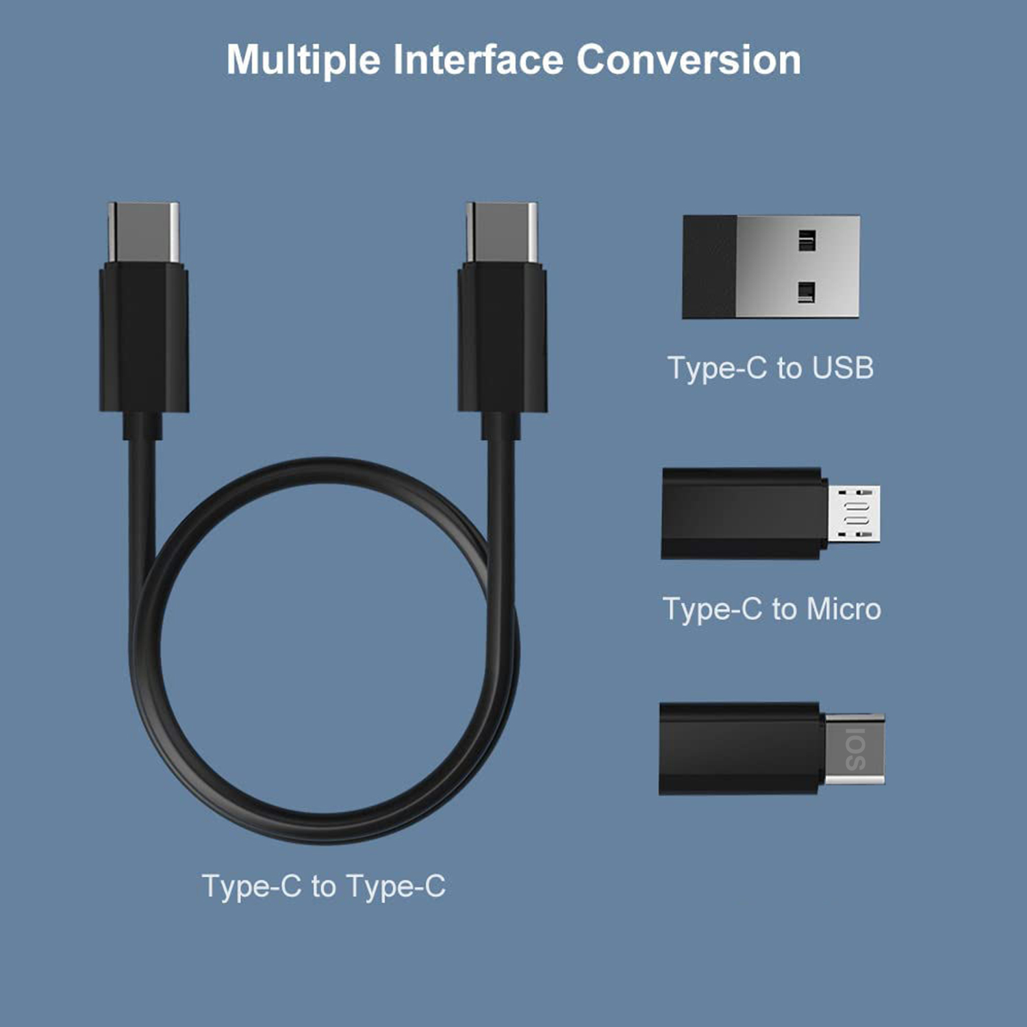 Portable Usb Adapter Kit Cable Convertor Storage Box Fast Charging Data Cable Phone Holder Promotional Gift For Travel