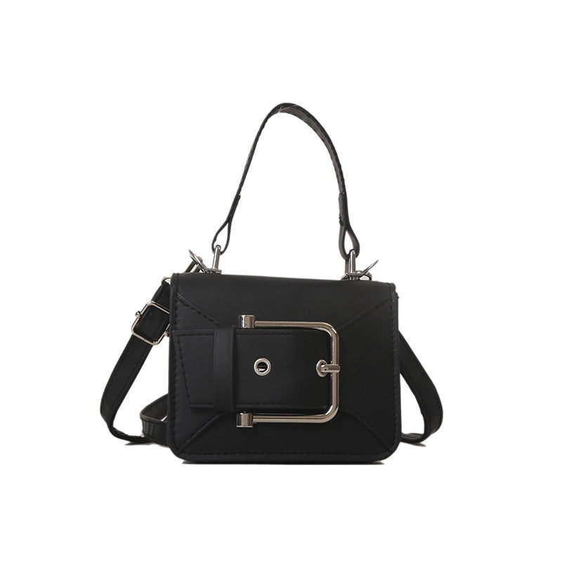 Women's All Seasons Pu Leather Solid Color Streetwear Square Magnetic Buckle Handbag