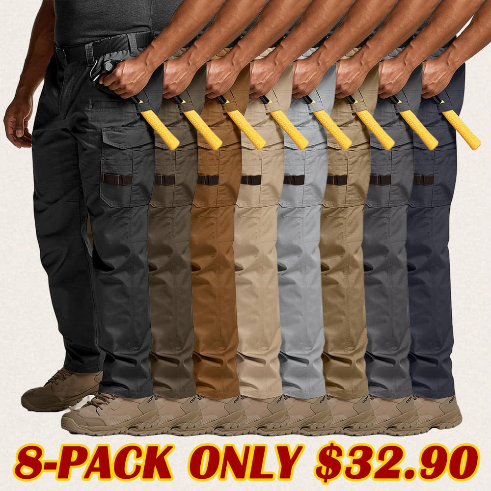 ⚡Last Day Clearance - Men's Ripstop Work Pants ,Water Resistant  Outdoor Tactical Pants