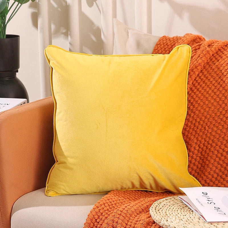 Solid Color Plush Pillow Cases