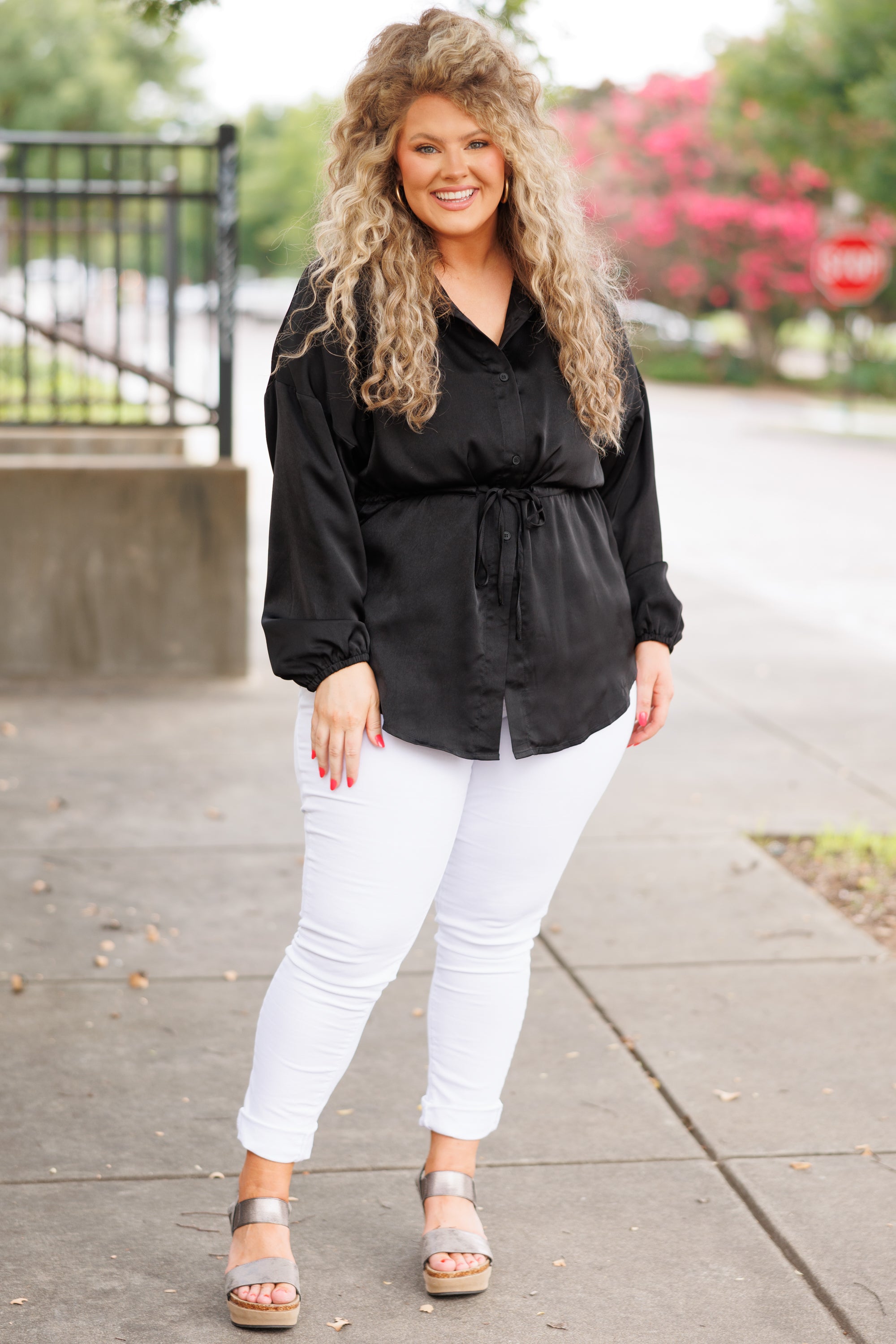 For The Weekend Blouse. Black