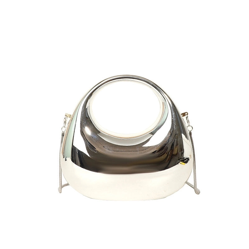 Women's Medium PVC Gradient Color Solid Color Elegant Vintage Style Dumpling Shape Lock Clasp Evening Bag