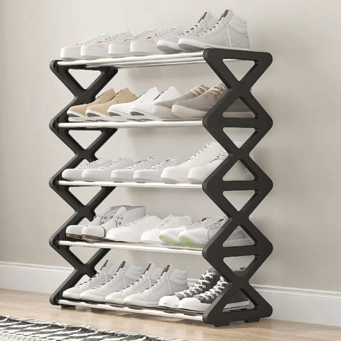 Shoe Rack Storage | Space Saver Black