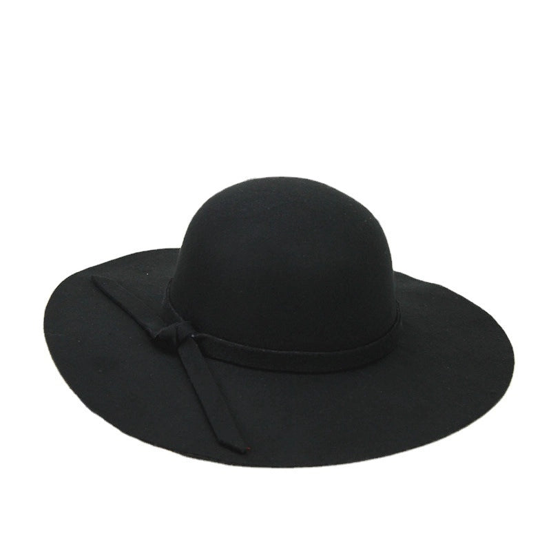 Ladies Along The Wool Autumn Hat Fashion Wind Wool Hat Autumn And Winter A Generation Of Hair