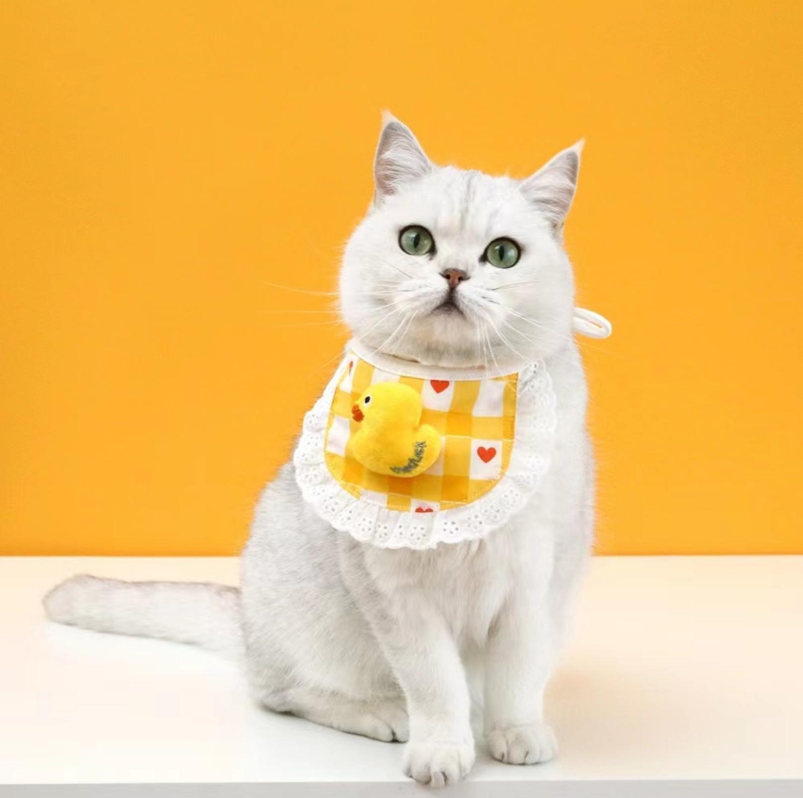Cute Adjustable Cotton Pet Bibs In Multiple Designs