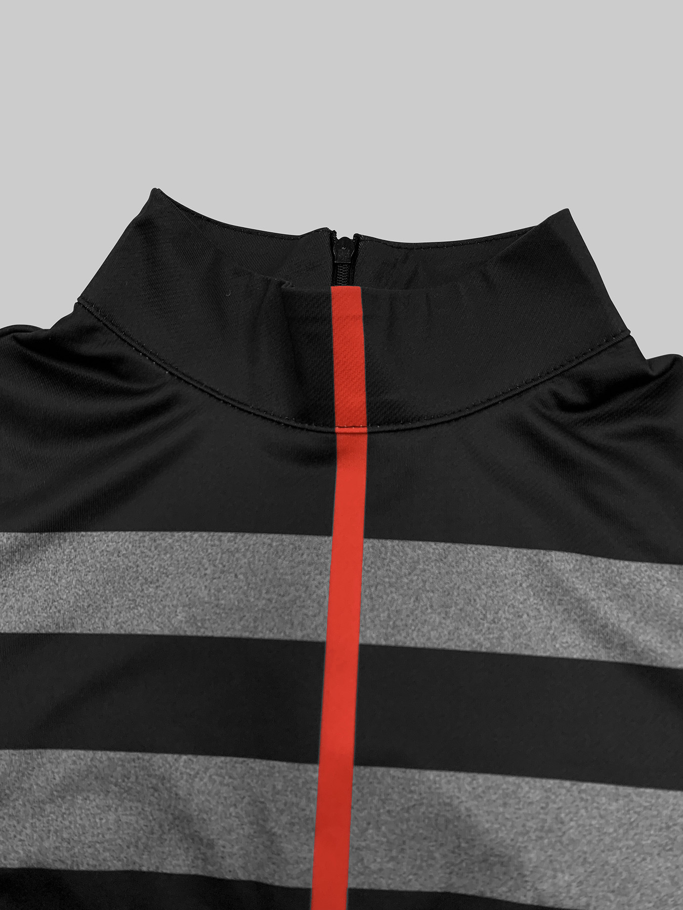 Long Sleeves Loose Striped High Neck T-Shirts Tops