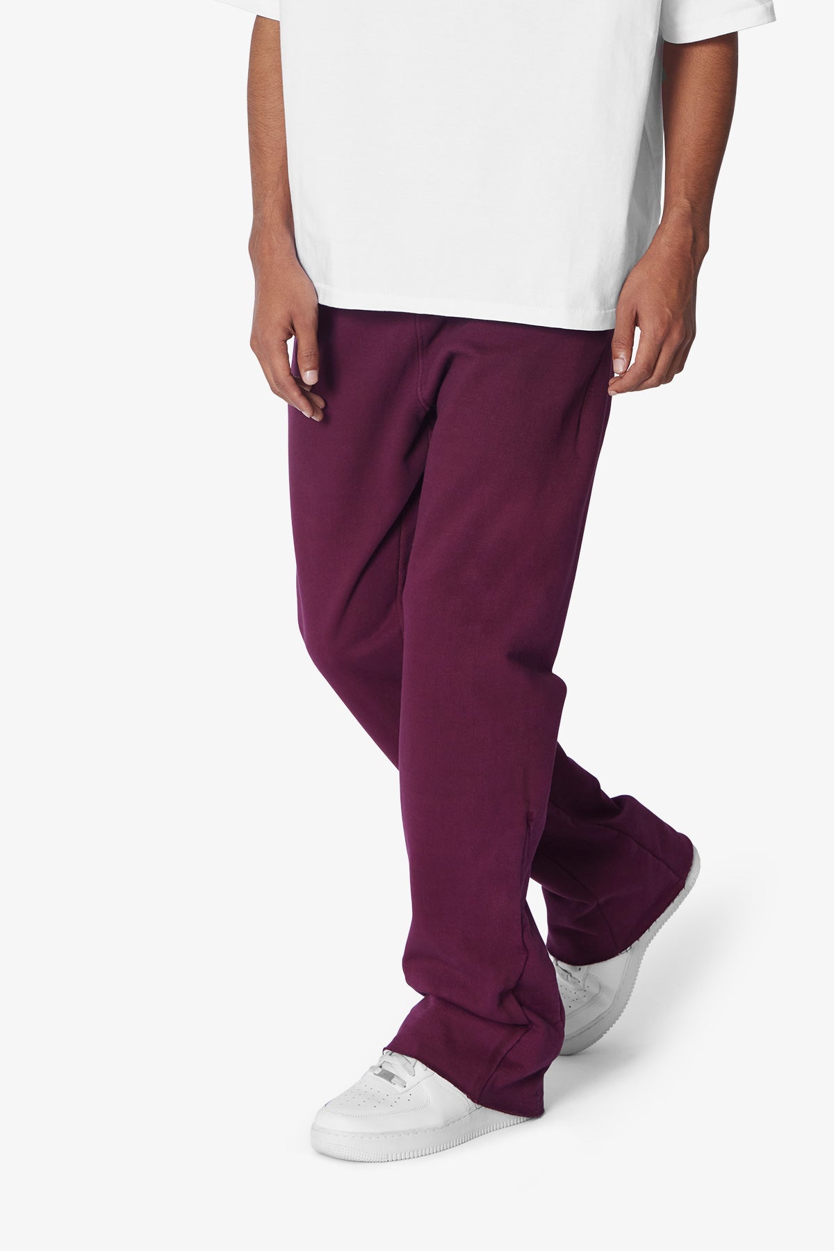 Heavy Every Day Bootcut Sweatpants - Burgundy