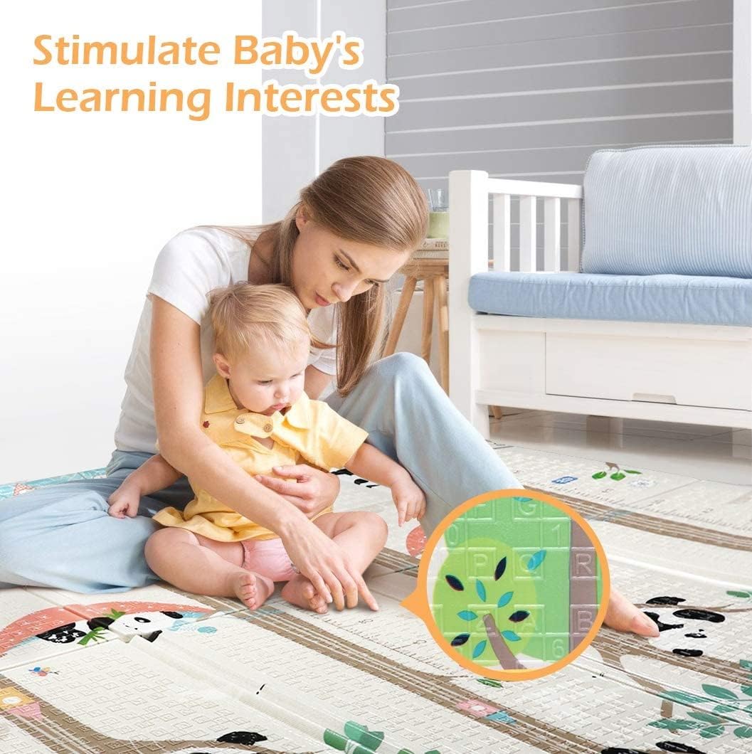 Kids Play Mat 150x180.Waterproof Baby Mat for Babies. Infants. Toddlers