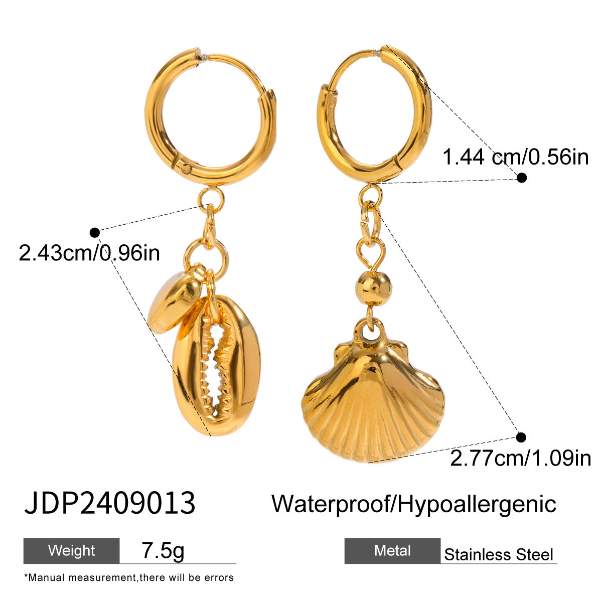 Jiding Titanium Steel Earrings Earrings Stainless Steel Earrings Pendant Earrings