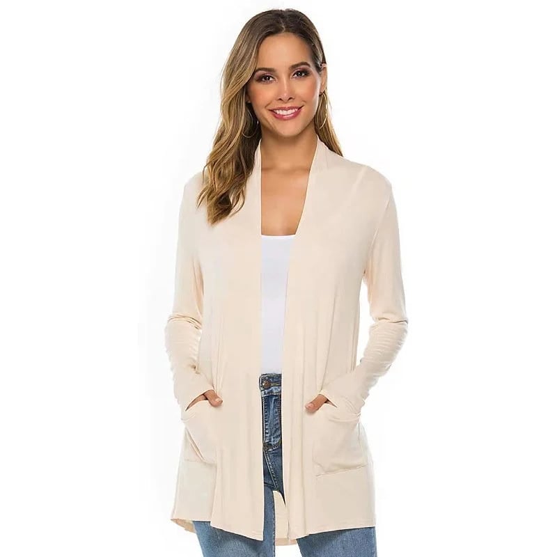 🔥 Last Day Promotion 49% OFF💕Women's Casual Lightweight Open Front Long Sleeve Cardigans