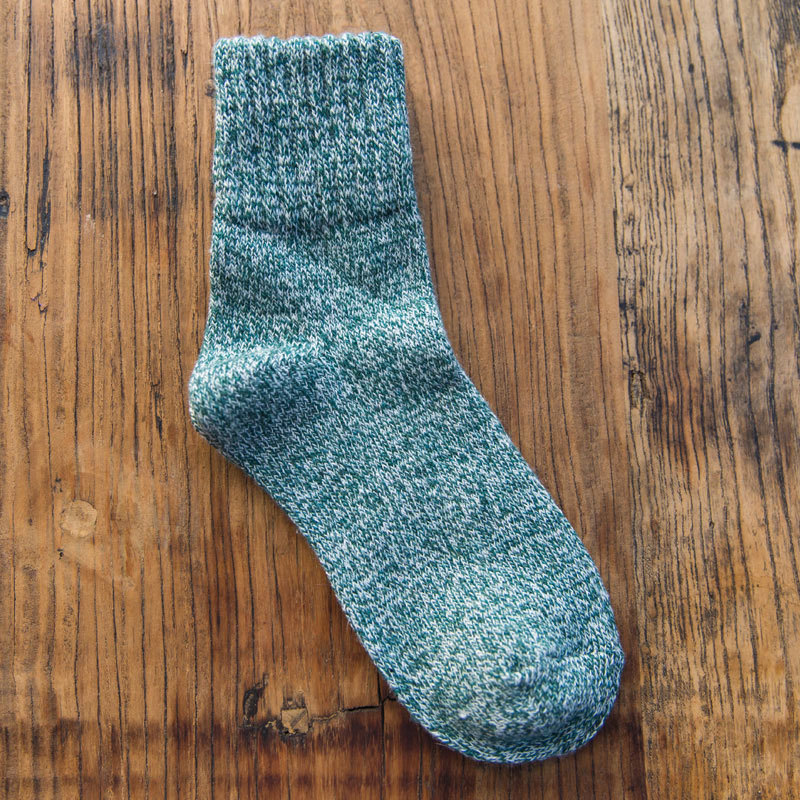 Retro Solid Color Thickened Warm Wool Socks