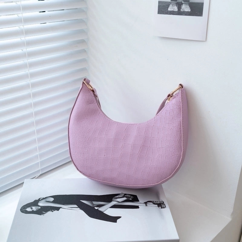 Women's All Seasons Pu Leather Basic Shoulder Bag Underarm Bag
