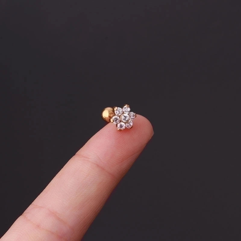 Ear Cartilage Rings & Studs Fashion Geometric 316L Stainless Steel  Plating