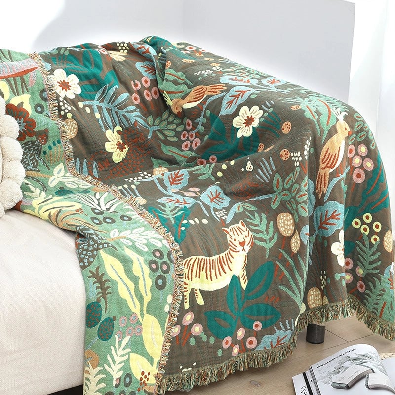 Six Layer Cotton Gauze Towel Quilt New Air Conditioning Quilt Summer Cool Quilt Office Blanket 150X200cm