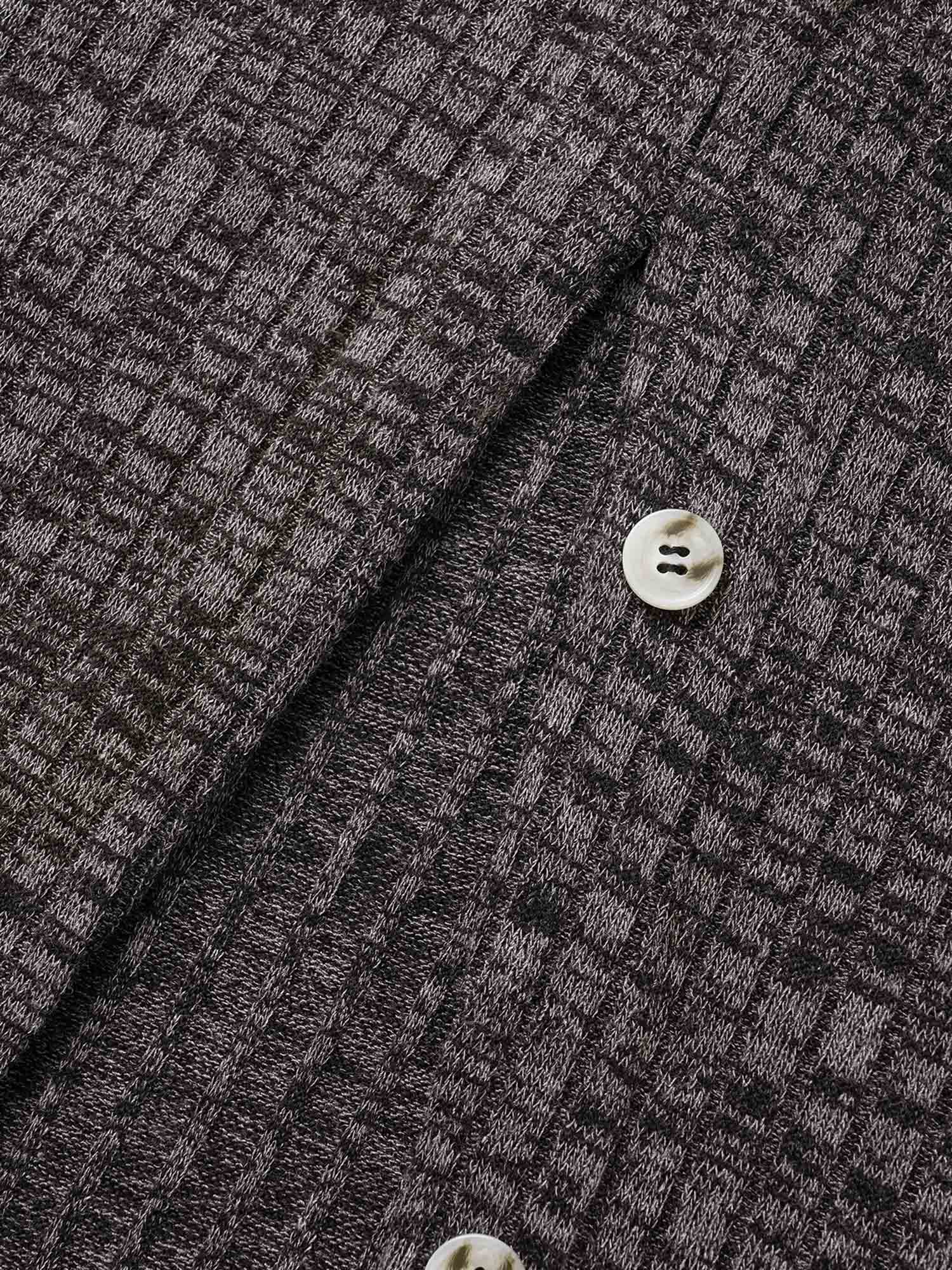 Crew Neck Button Detail Split Hem Dress