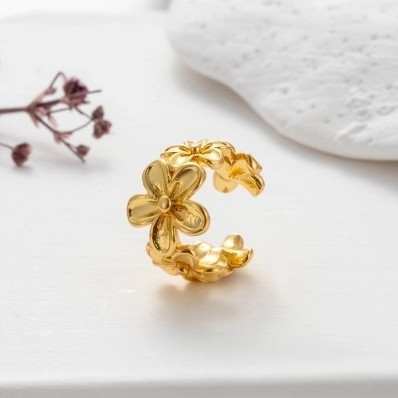 1 Piece Ear Cartilage Rings & Studs Cute Cool Style Geometric Heart Shape Copper Plating Inlay Zircon