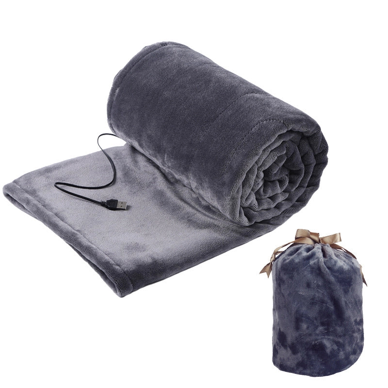 USB Electric Blanket Charging Treasure Car 5v Dormitory Outdoor Warm-up Cover Blanket Electric Mattress Heating Shawl