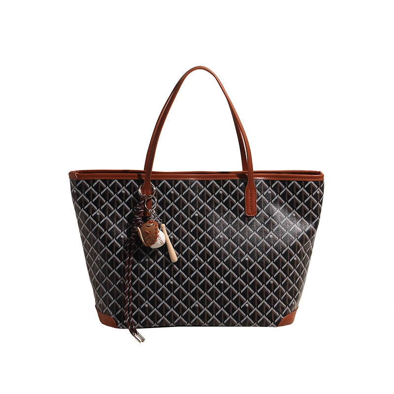 New Arrival Dog Teeth Shopping Bag Ladies Work Commuter Bag Large Capacity Totes 2024 Autumn New Women's Bags