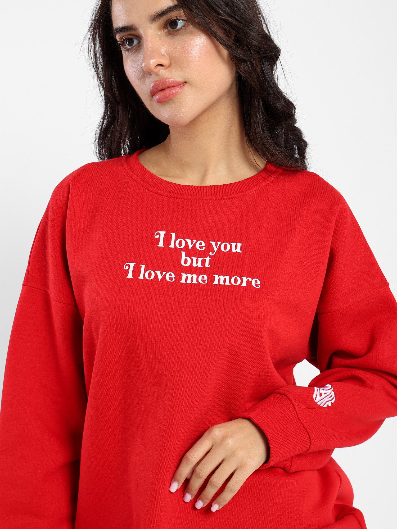 Casual Embroidered Sweatshirt