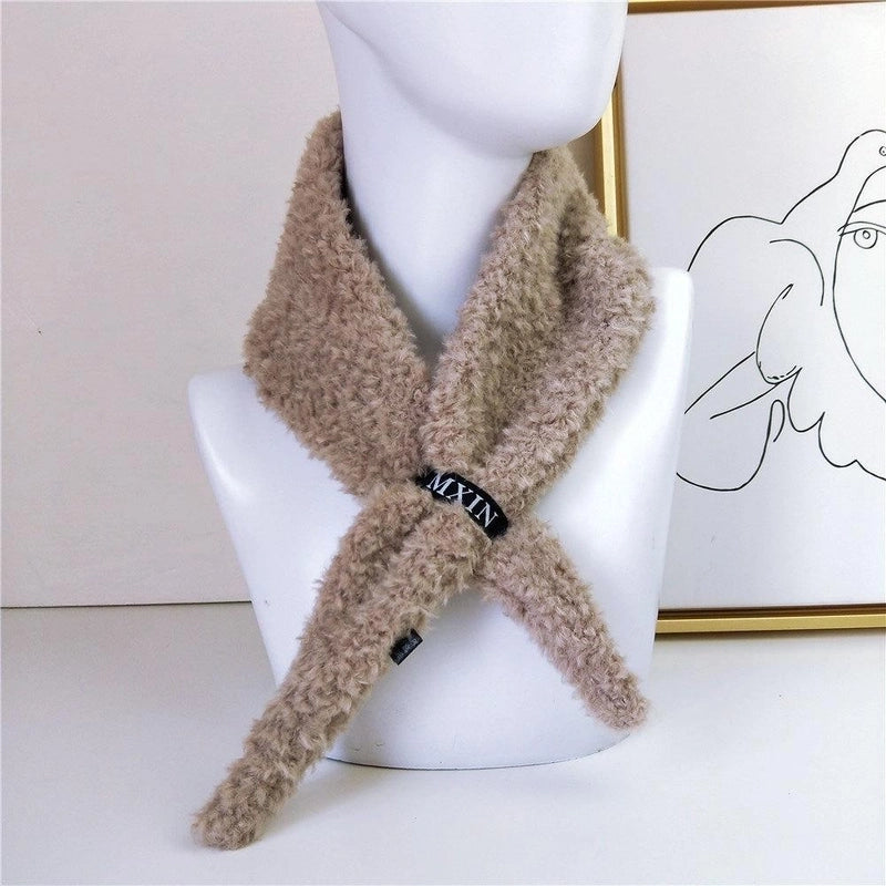 Women'S Sweet Solid Color Patchwork Scarf