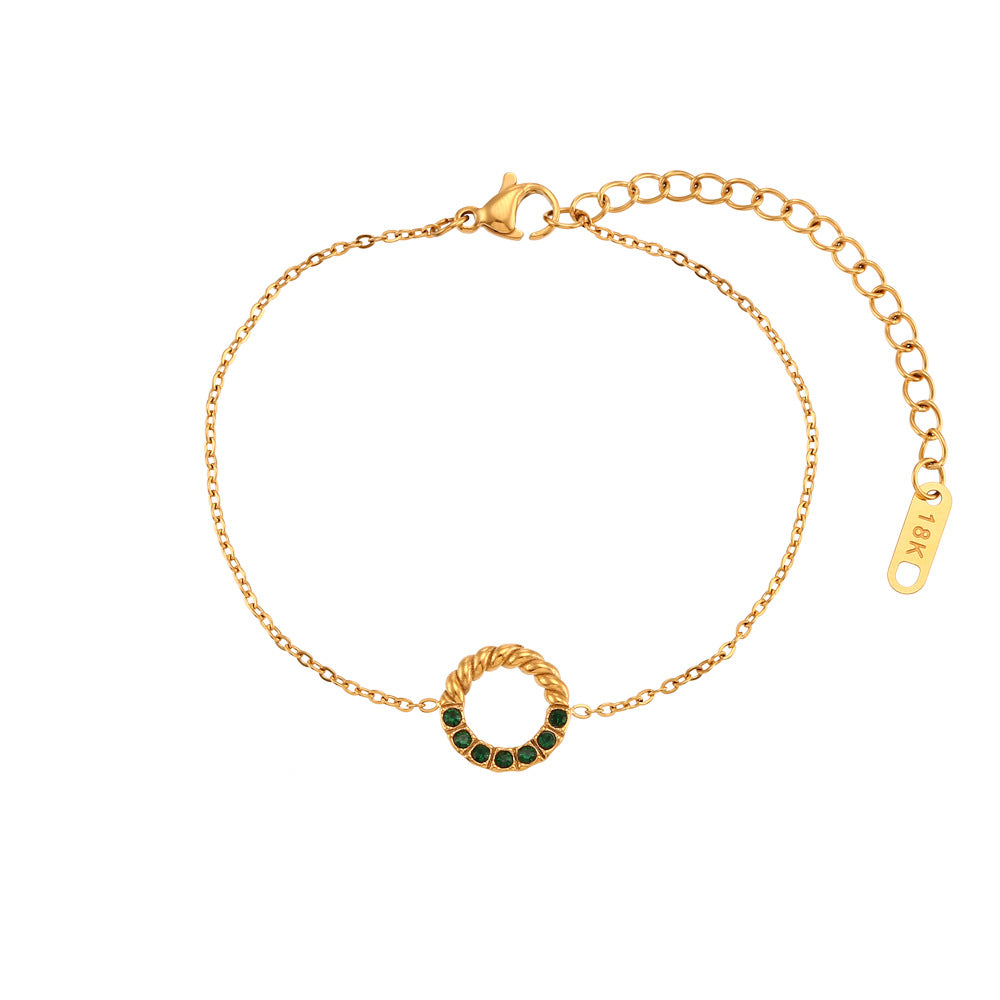 Fashion Geometric Stainless Steel 18K Gold Plated Necklaces