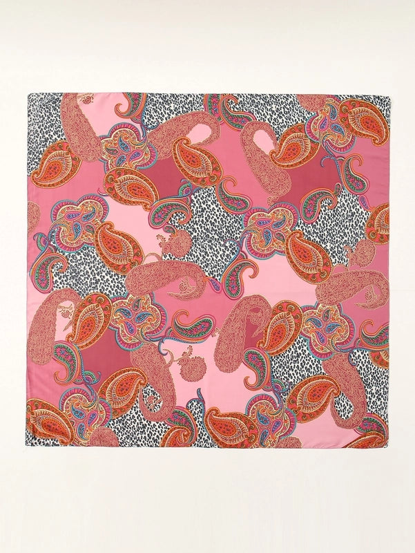 Women's Vintage Style Classic Style Rainbow Moonlight Silk Silk Scarf