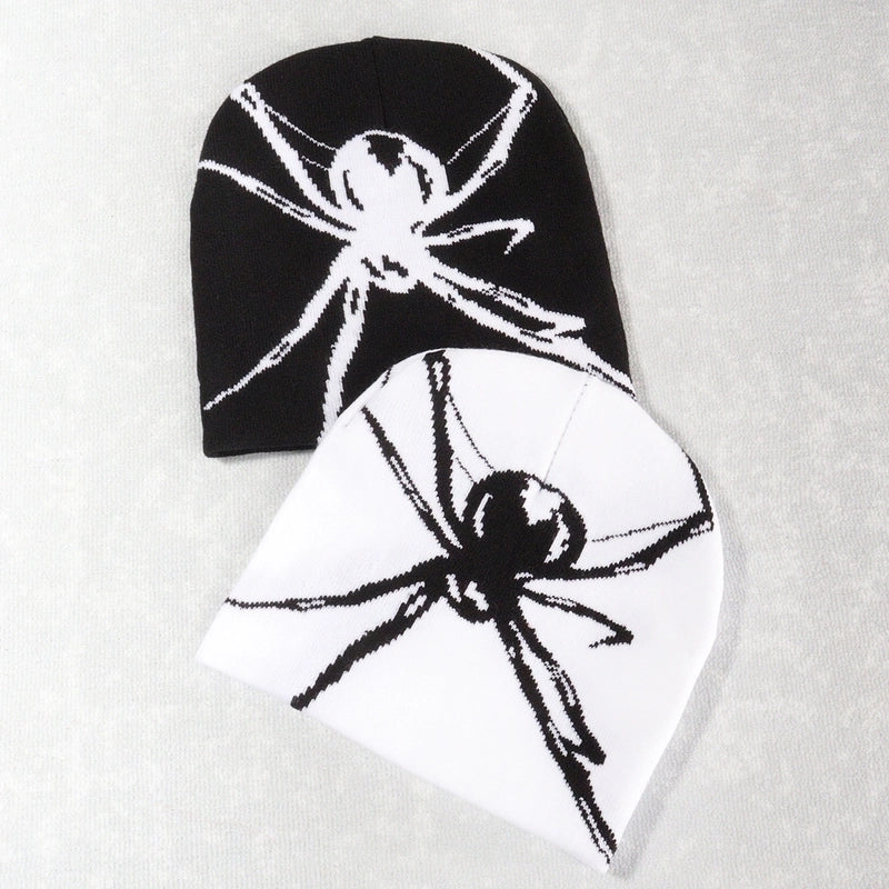Unisex Hip-Hop Vintage Style Spider Eaveless Wool Cap