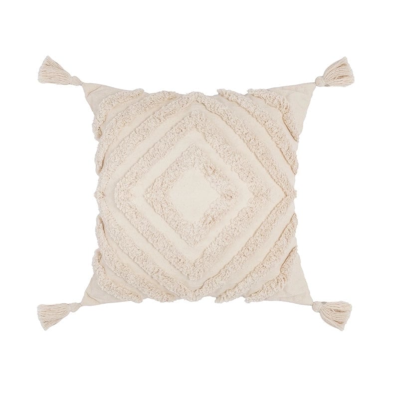 Bohemian Fashion Cotton Tufted Embroidered Pillowcase Sofa Cushion