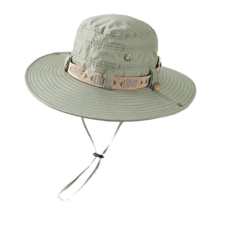 Unisex Casual Minimalist Letter Solid Color Embroidery Big Eaves Bucket Hat