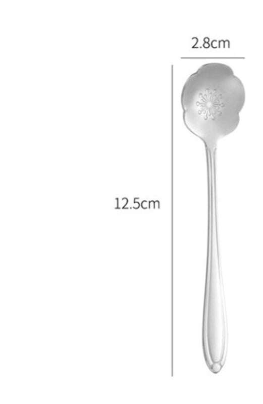 Casual Flower Stainless Steel Spoon