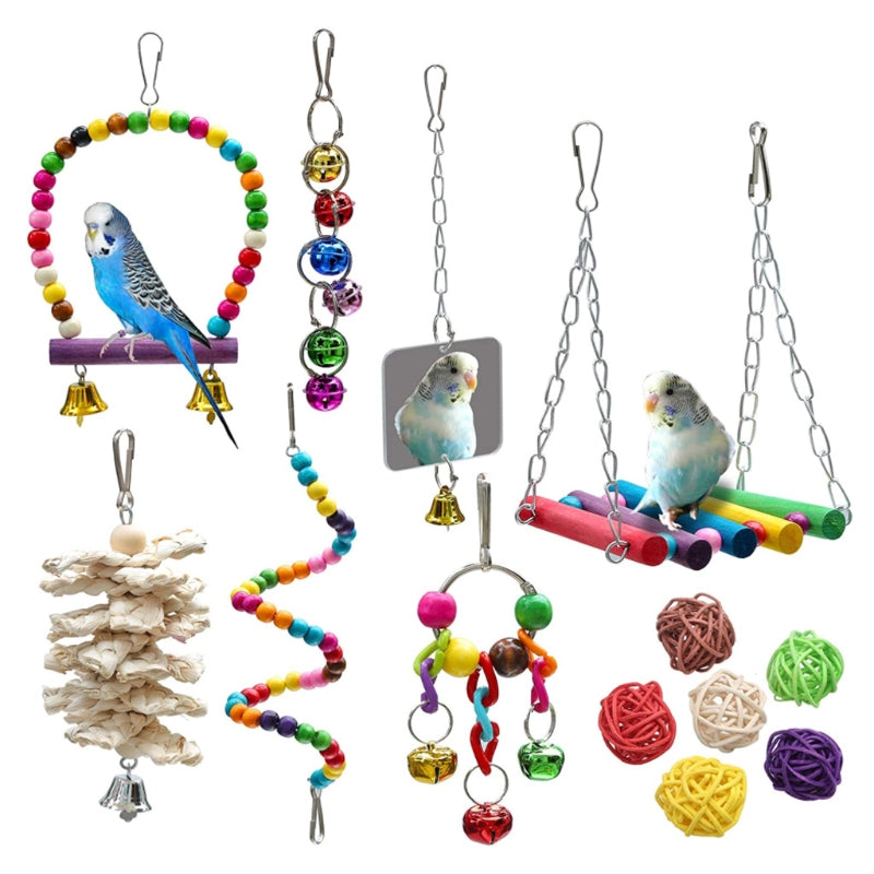13 Pieces Bird Toys