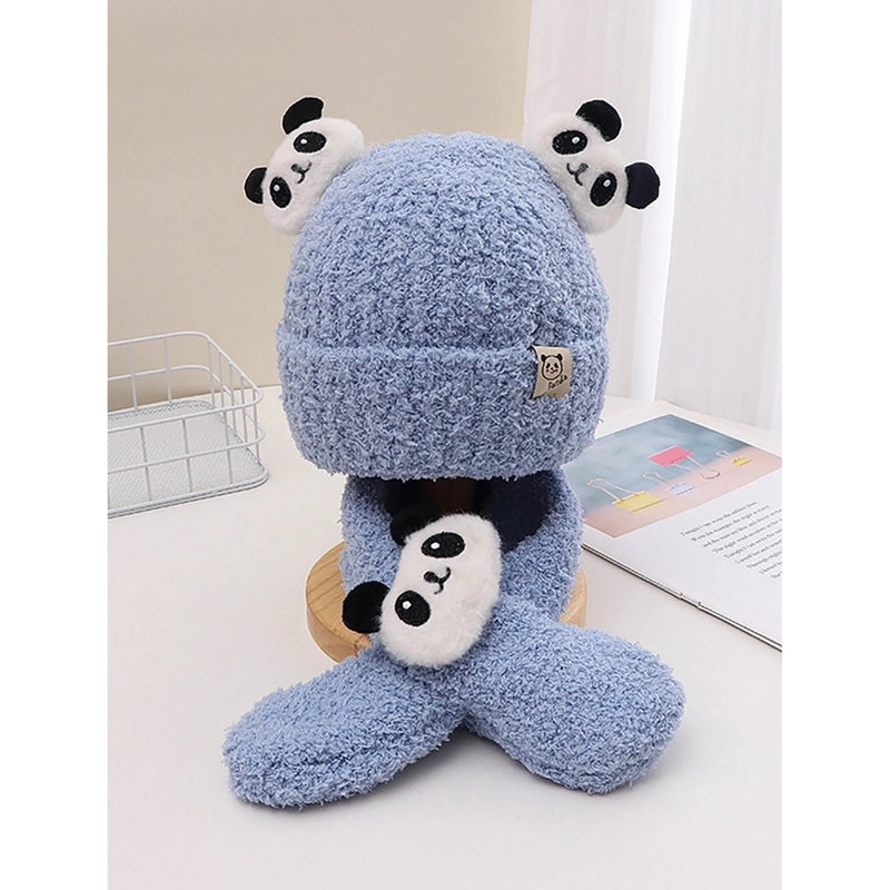 Children Unisex Cute Panda Wool Cap