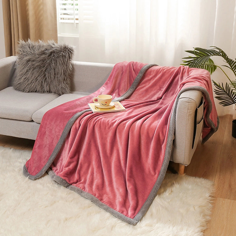 Thickened Autumn And Winter Blanket Flannel Blanket Faleirong Gift Blanket Summer Air-conditioning Blanket Coral Fleece Sheets