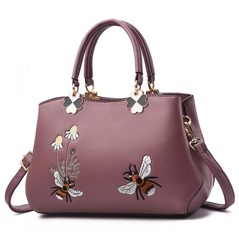 Women's Medium All Seasons Pu Leather Basic Handbag