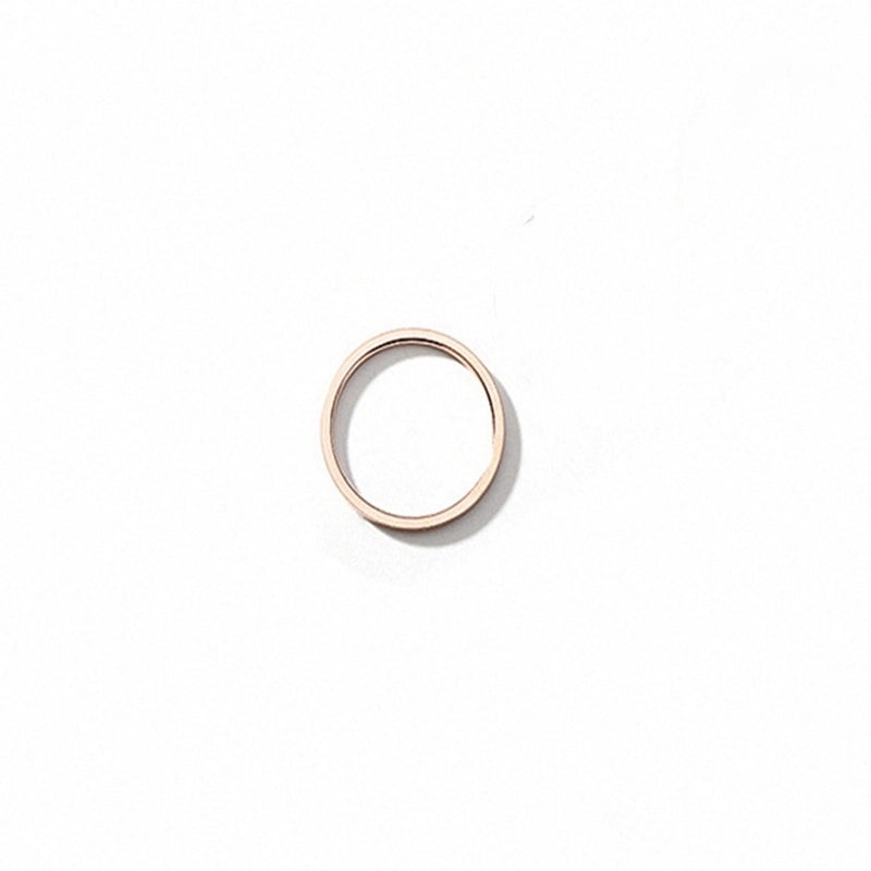 Fashion Circle Titanium Steel Rings Plating Stainless Steel Rings
