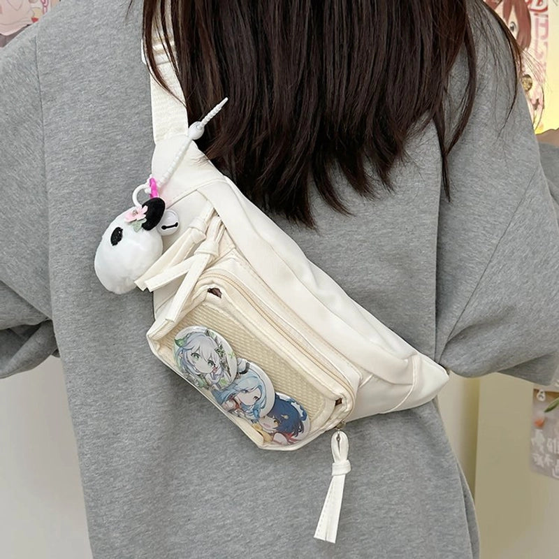 Women's Classic Style Streetwear Solid Color Nylon Waist Bags