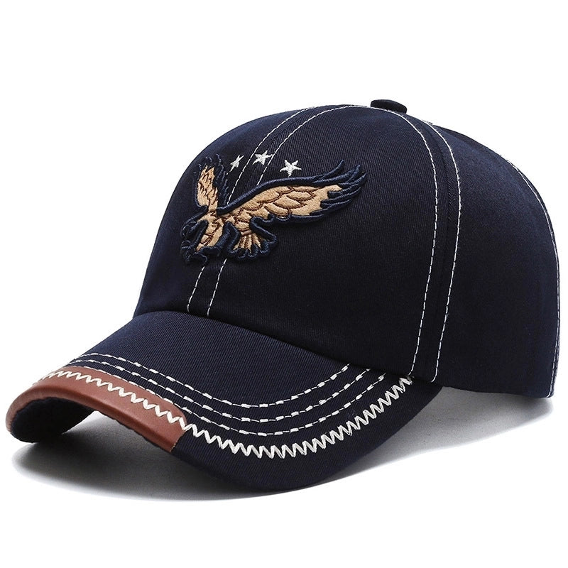 Men's Commute Embroidery Animal Embroidery Curved Eaves Baseball Cap