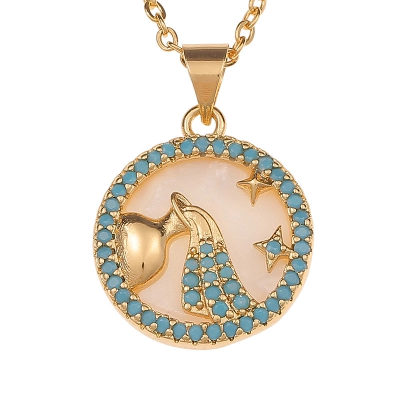 Copper Inlaid Zircon Copper Necklaces