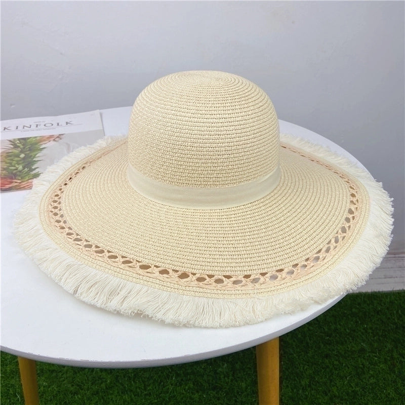 Straw Hat Women's Big-brimmed Sun Hat Seaside Travel Holiday Big-brimmed Sun Hat