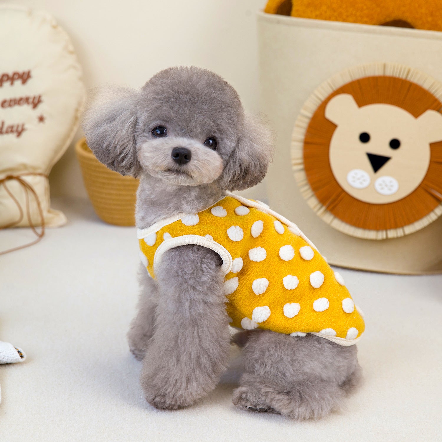 Fleece Soft Polka Dot Dog Cat Jacket Vest
