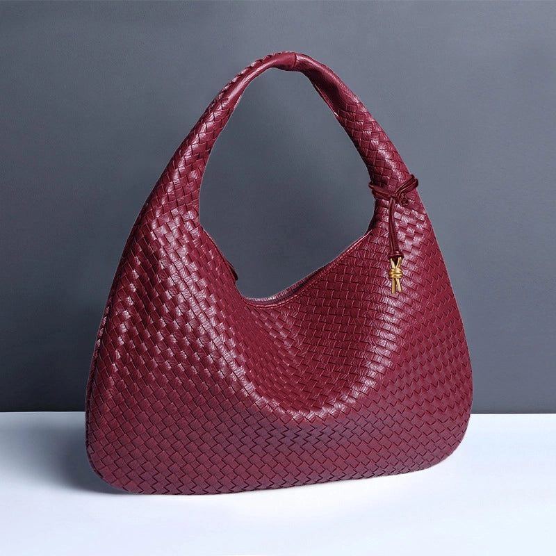 Woven Women's Bag New Fashion Large Capacity Handbag Korean Commuter Leisure Manufacturers Fashion Shoulder Bag