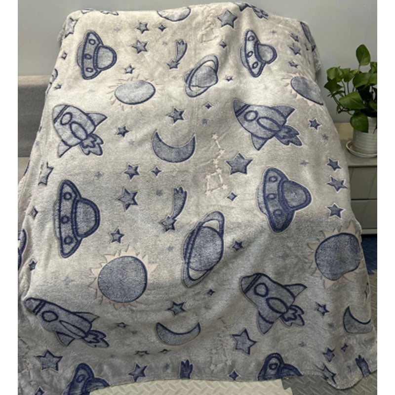 Vacation Solid Color Polyester Velvet Blanket