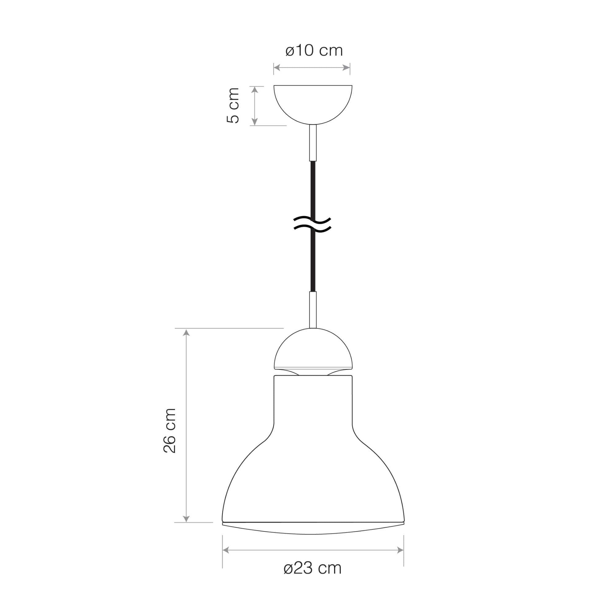 Anglepoise Type 75? Maxi pendant. jet black