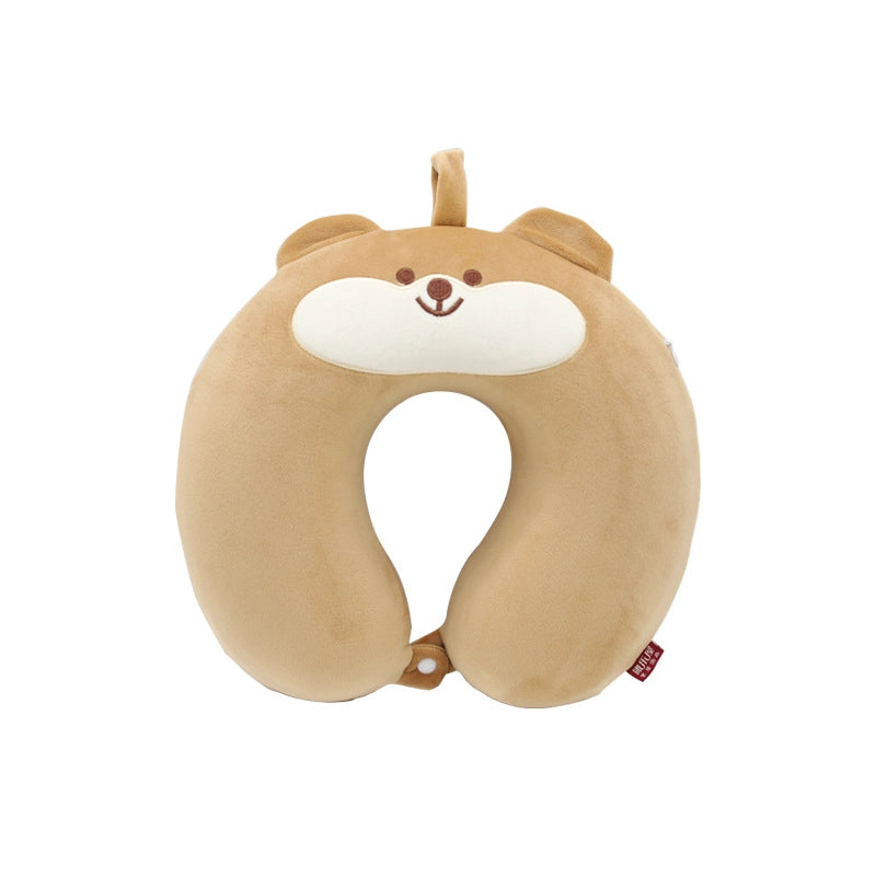 Cartoon Memory Cotton U-shaped Pillow Leisure House Travel Office Neck Pillow Slow Rebound Aircraft Travel Neck Pillow