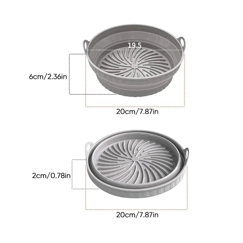 Air Fryer Grill Pan Made Of Silicone