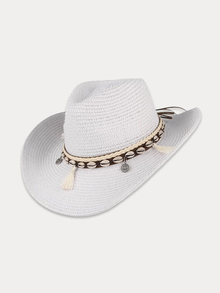 Stylish Wide Brim Woven Straw Hat