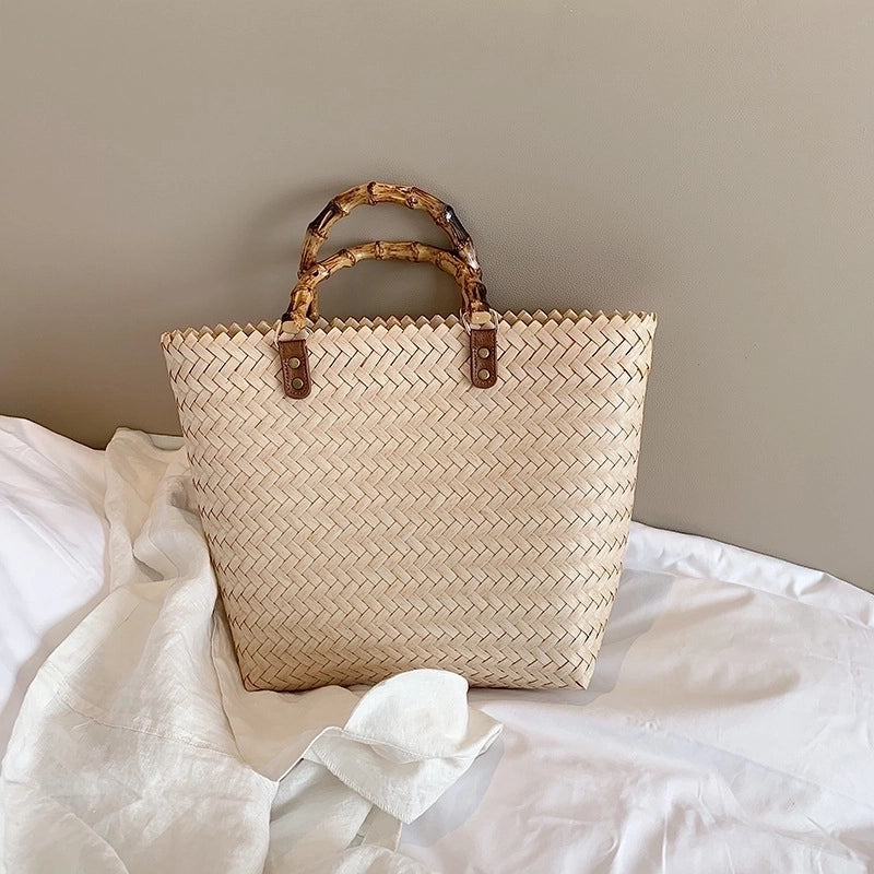 Women's Medium Straw Bag Hander Bag