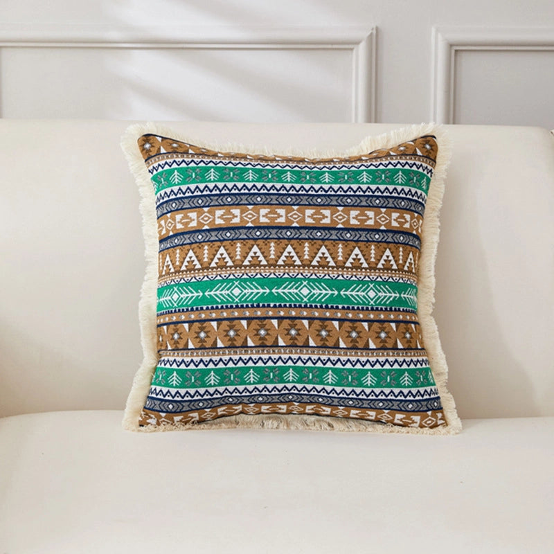 Minimalist Classic Style Geometric Cotton And Linen Pillow Cases