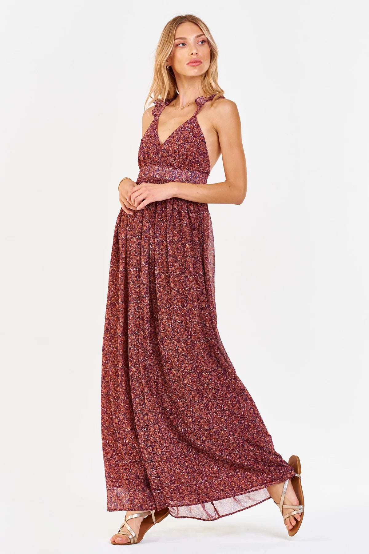 Elia Halter Maxi Dress